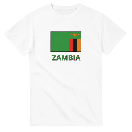 T-shirt Drapeau Zambie texte - Pixelforma 