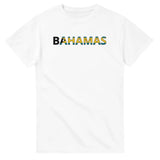 T-shirt écriture Drapeau Bahmas en écriture - Pixelforma 