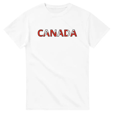 T-shirt écriture Drapeau Canada - Pixelforma 