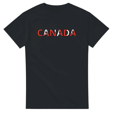 T-shirt écriture drapeau canada - pixelforma