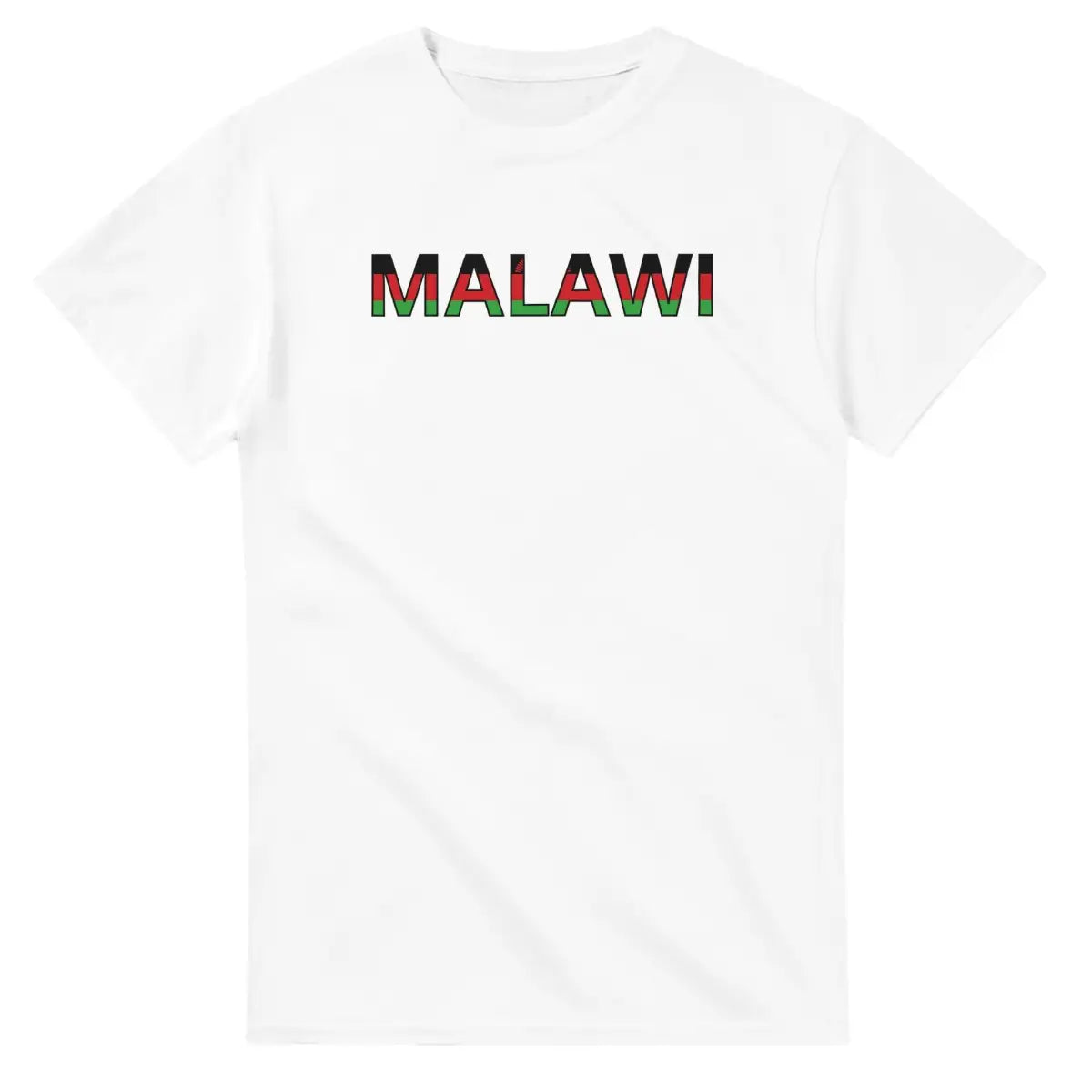 T-shirt écriture Drapeau Malawi en écriture - Pixelforma 