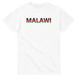 T-shirt écriture Drapeau Malawi en écriture - Pixelforma 