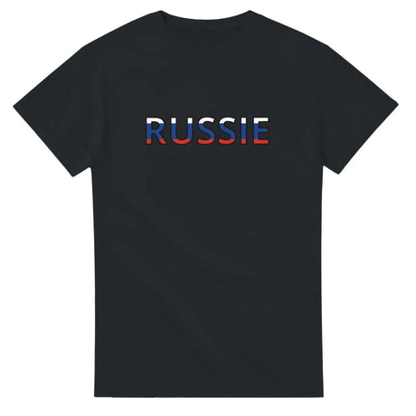 T-shirt écriture drapeau russie - pixelforma