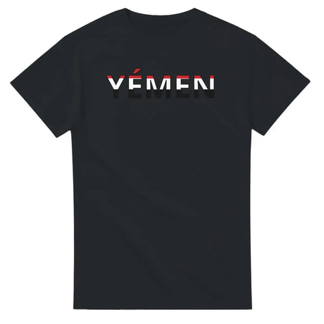 T-shirt écriture Drapeau Yémen en écriture - Pixelforma 