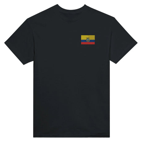 T-shirt équateur broderie couleur coton épais mélangé