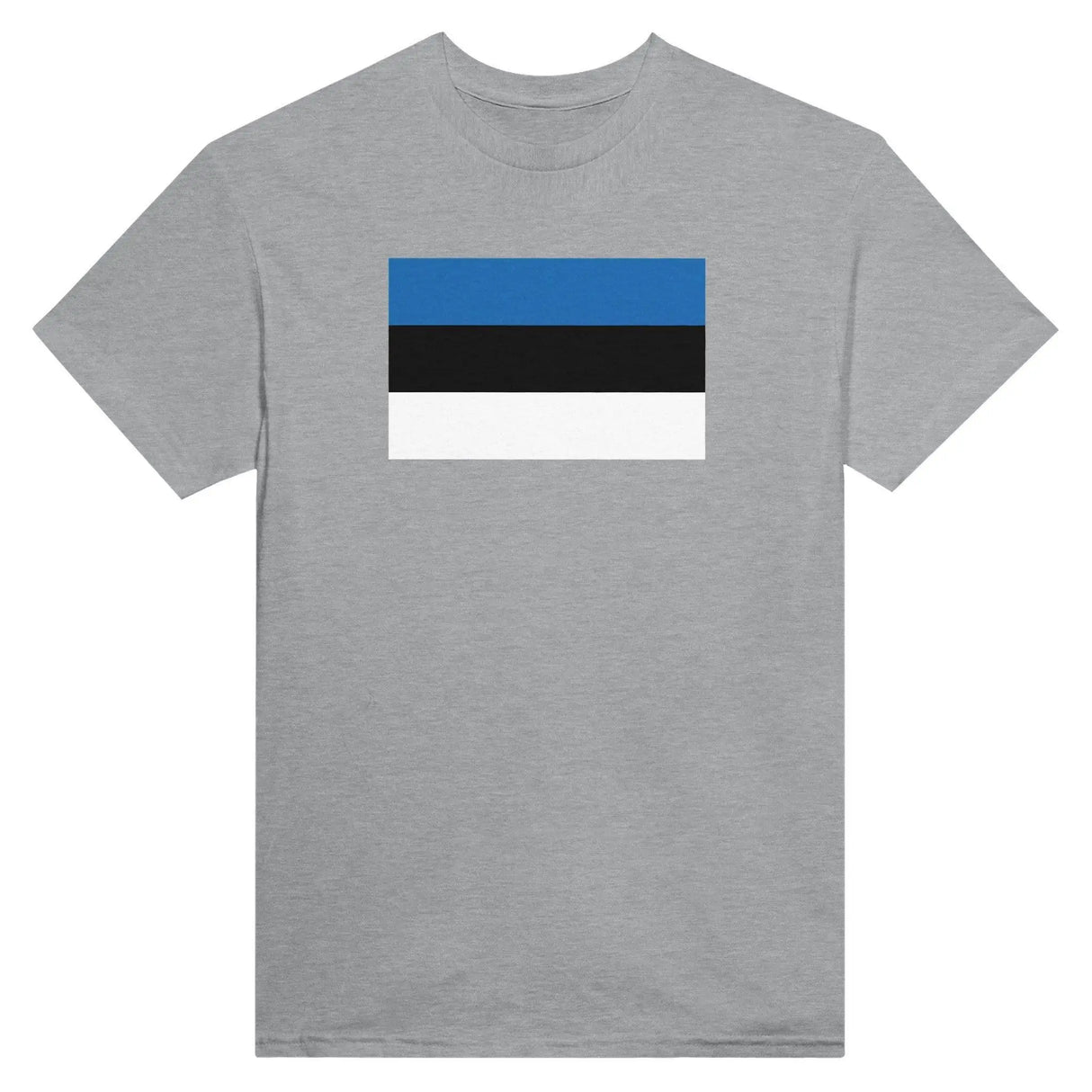 T-shirt estonie brodé coton épais couleur patriote