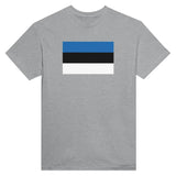 T-shirt estonie brodé coton épais couleur patriote