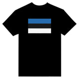 T-shirt estonie brodé coton épais couleur patriote