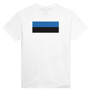T-shirt estonie imprimé coton épais couleur patriote