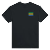 T-shirt gabon brodé en coton épais manches longues