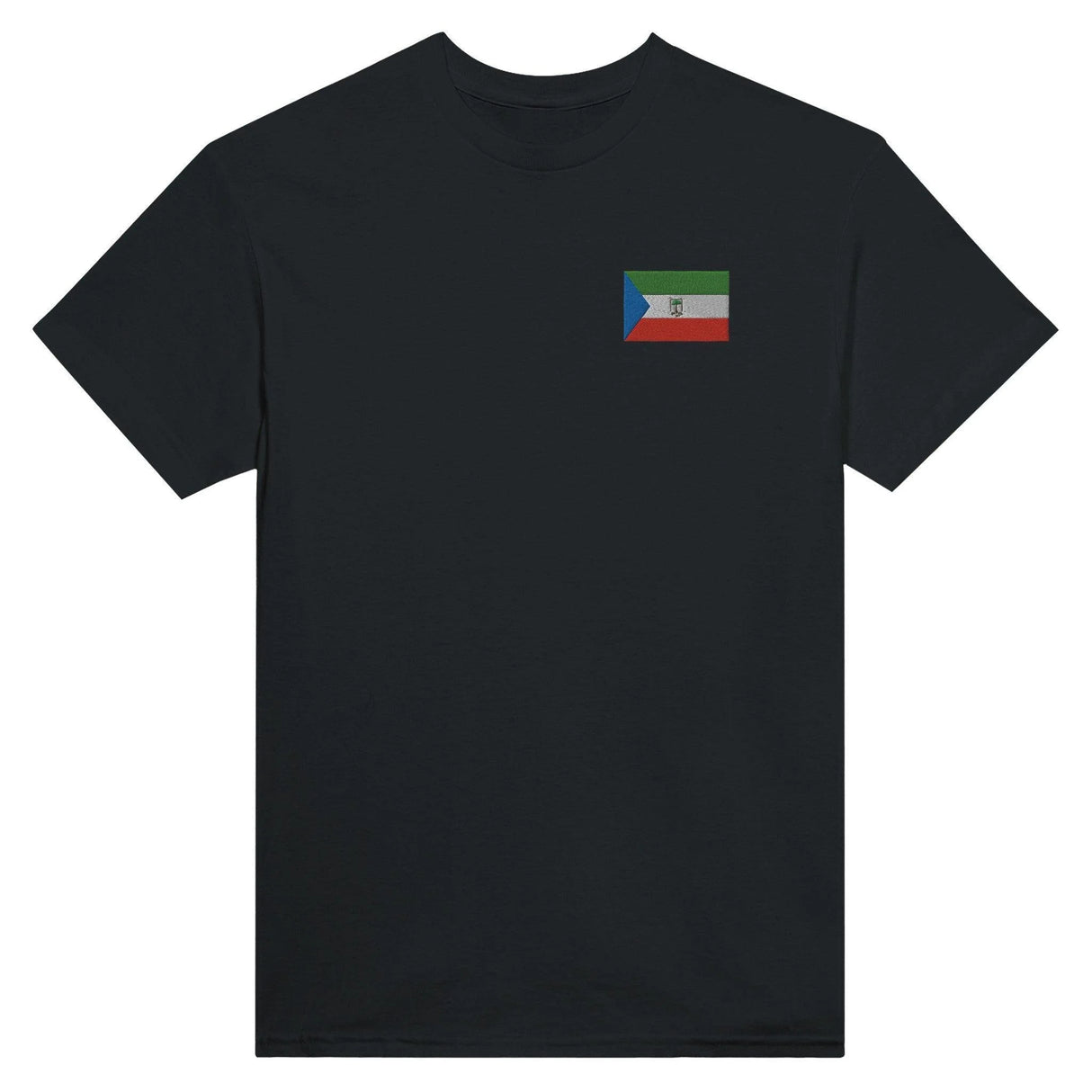 T-shirt guinée équatoriale broderie couleur coton mélangé