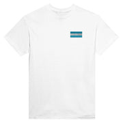 T-shirt honduras broderie couleur en coton épais mélangé