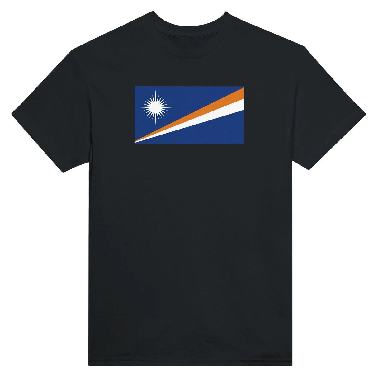 T-shirt îles marshall coton mélangé brodé manches longues