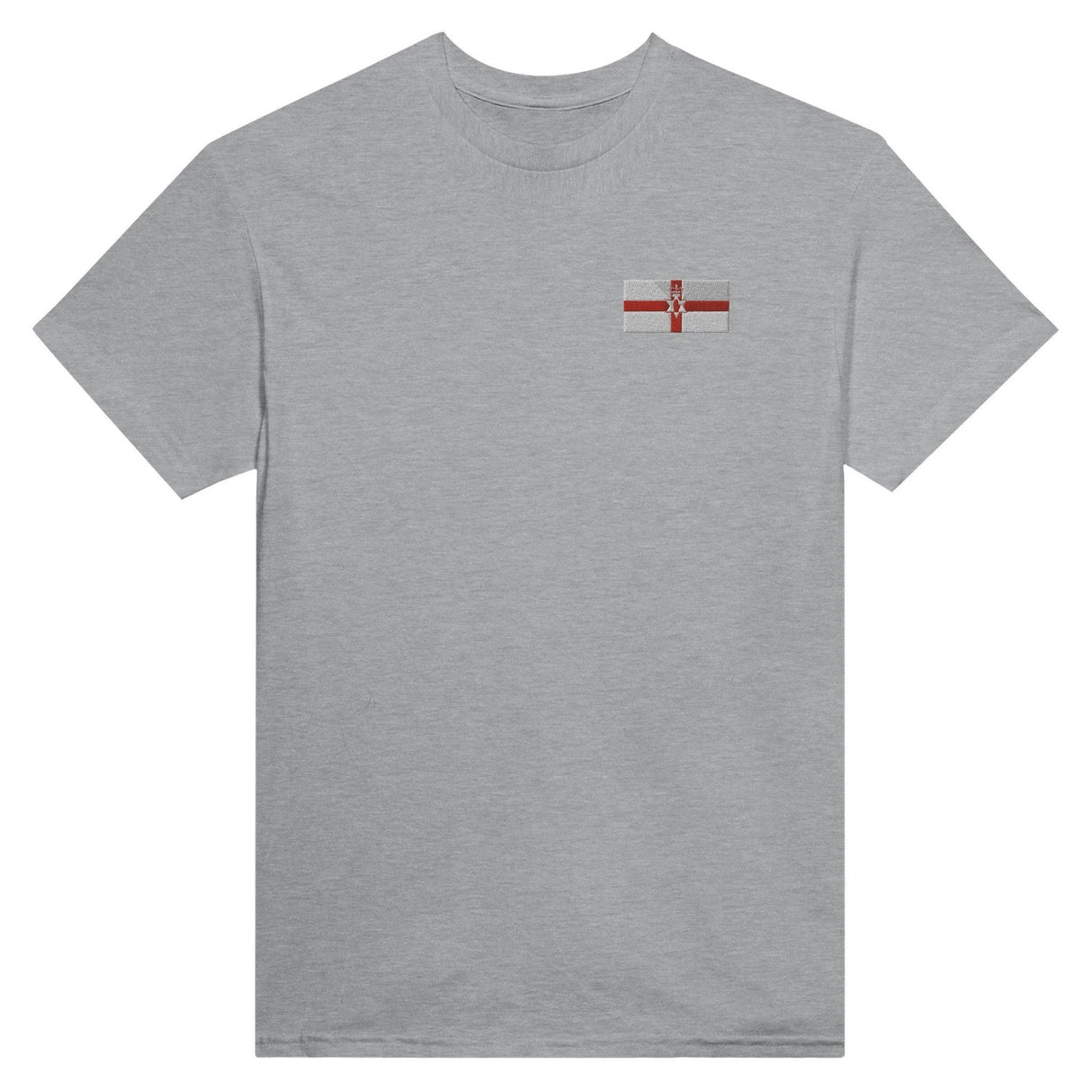 T-shirt irlande du nord broderie couleur coton épais