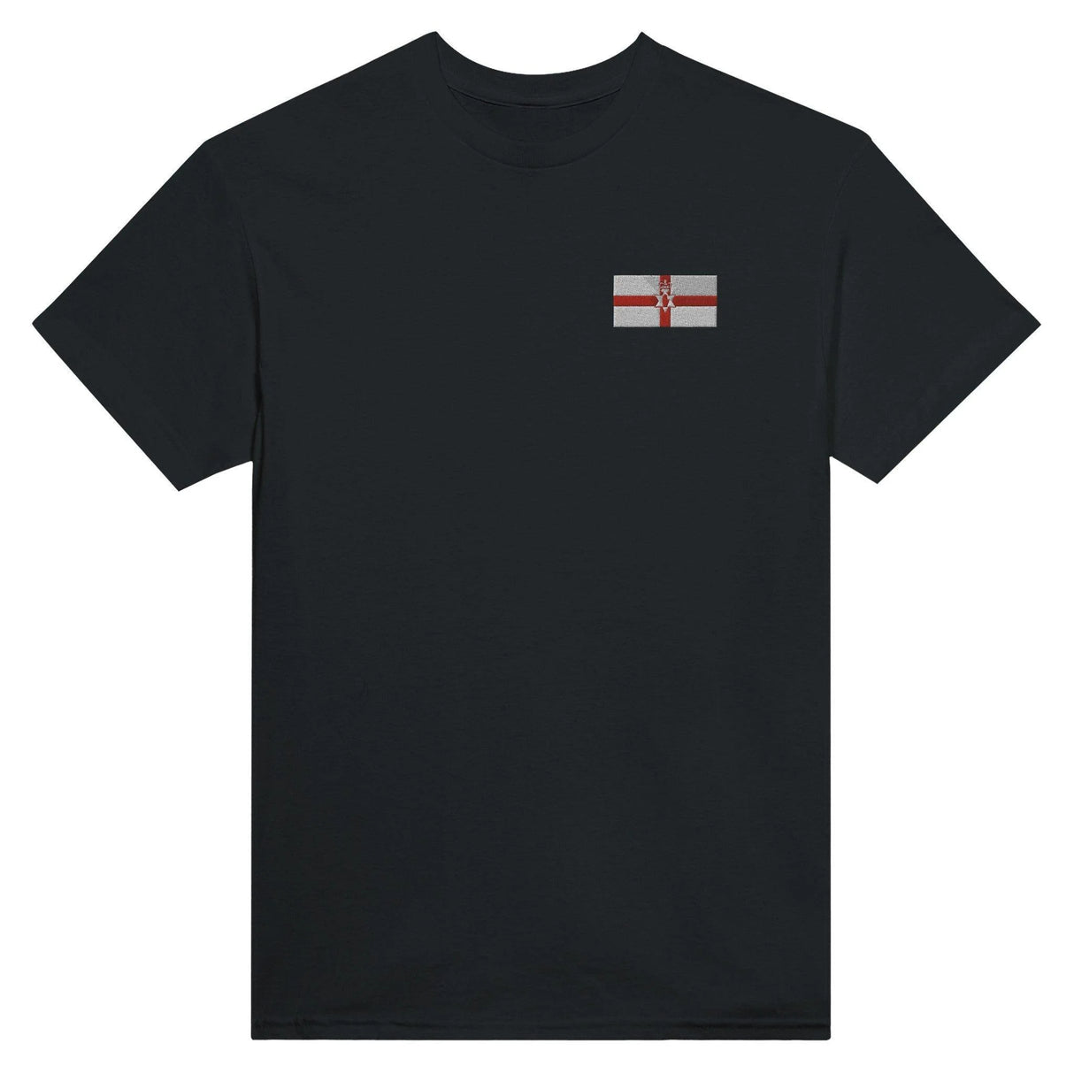 T-shirt irlande du nord broderie couleur coton épais