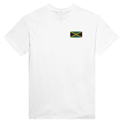 T-shirt jamaïque broderie couleur en coton épais melangé