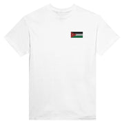 T-shirt jordanie coton mélangé broderie couleur élégante