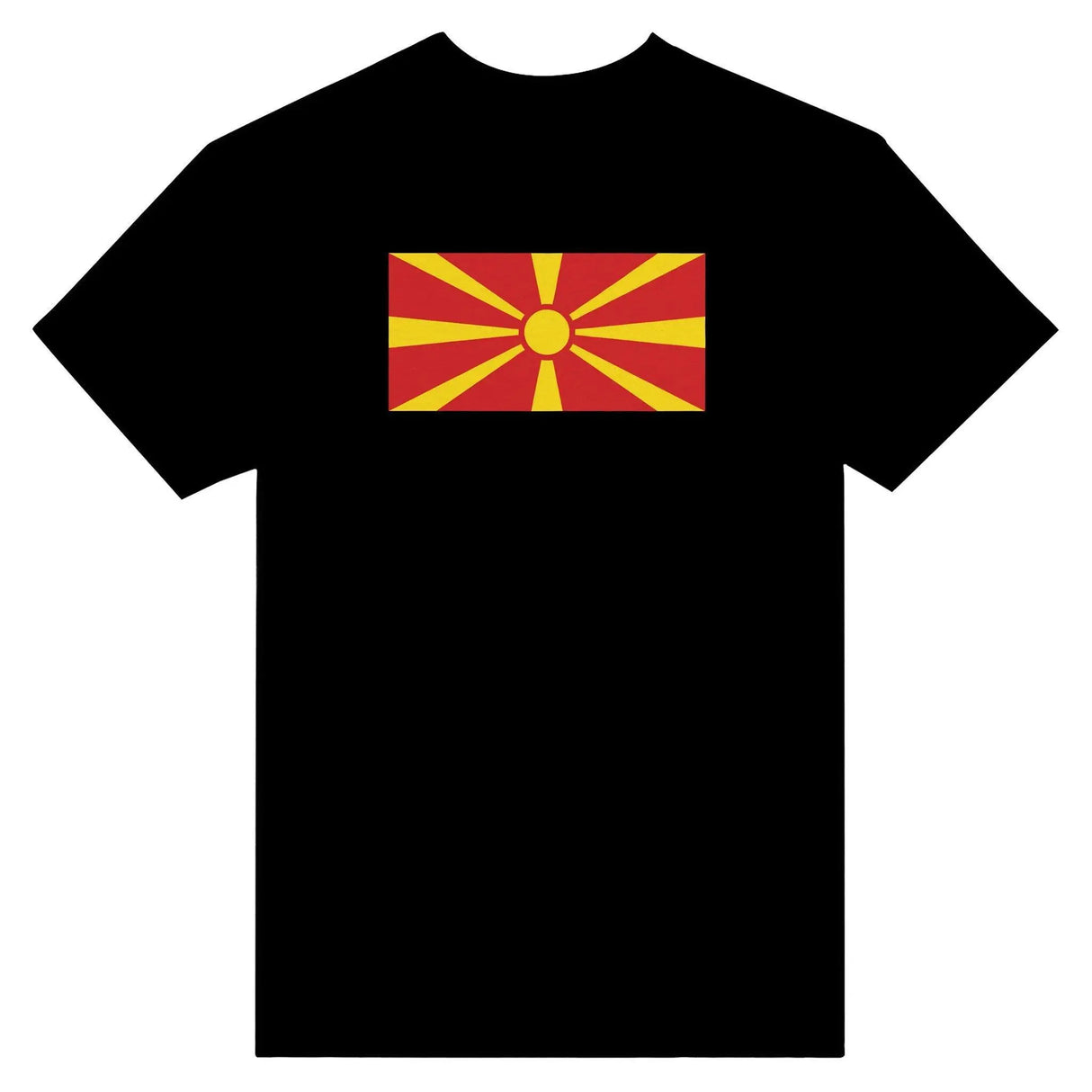 T-shirt macédoine du nord coton épais broderie couleur