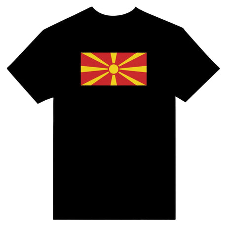 T-shirt macédoine du nord coton épais broderie couleur