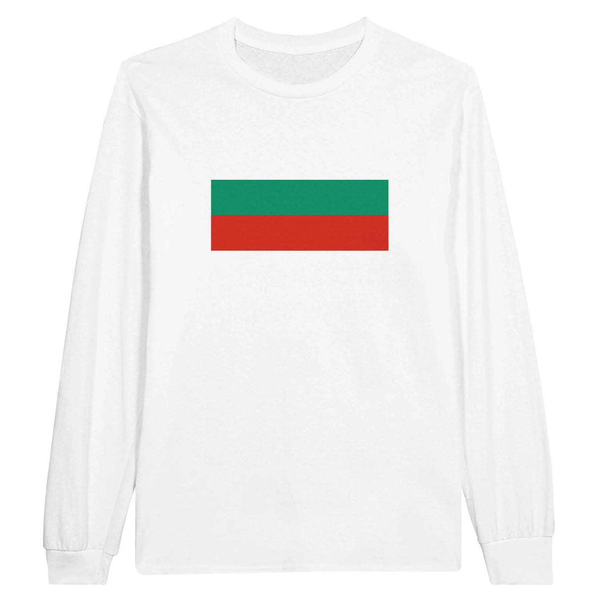 T-shirt manches longues bulgarie coton mélangé drapeau