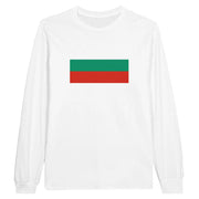 T-shirt manches longues bulgarie coton mélangé drapeau