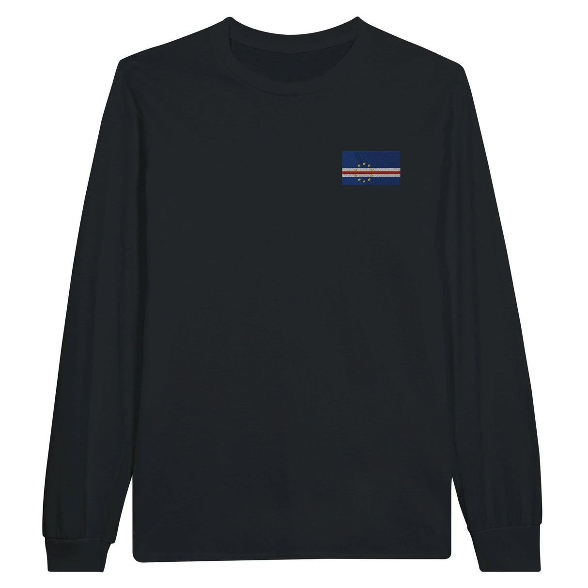 T-shirt manches longues cap-vert broderie coton doux