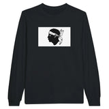 T-shirt manches longues corse couleur coton mélangé doux