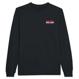 T-shirt manches longues croatie broderie couleur coton doux