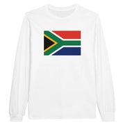 T-shirt manches longues drapeau afrique du sud coton mélangé