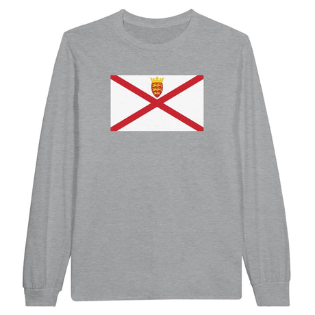 T-shirt manches longues drapeau jersey coton douceur exceptionnelle