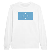 T-shirt manches longues états fédérés coton mélangé imprimé