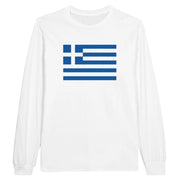 T-shirt manches longues grèce couleur coton mélangé douceur