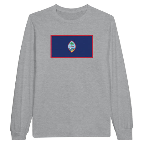T-shirt manches longues guam couleur coton mélangé doux