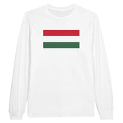 T-shirt manches longues hongrie coton mélangé impression