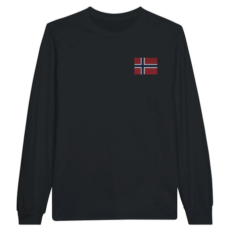 T-shirt manches longues île bouvet broderie coton mélangé