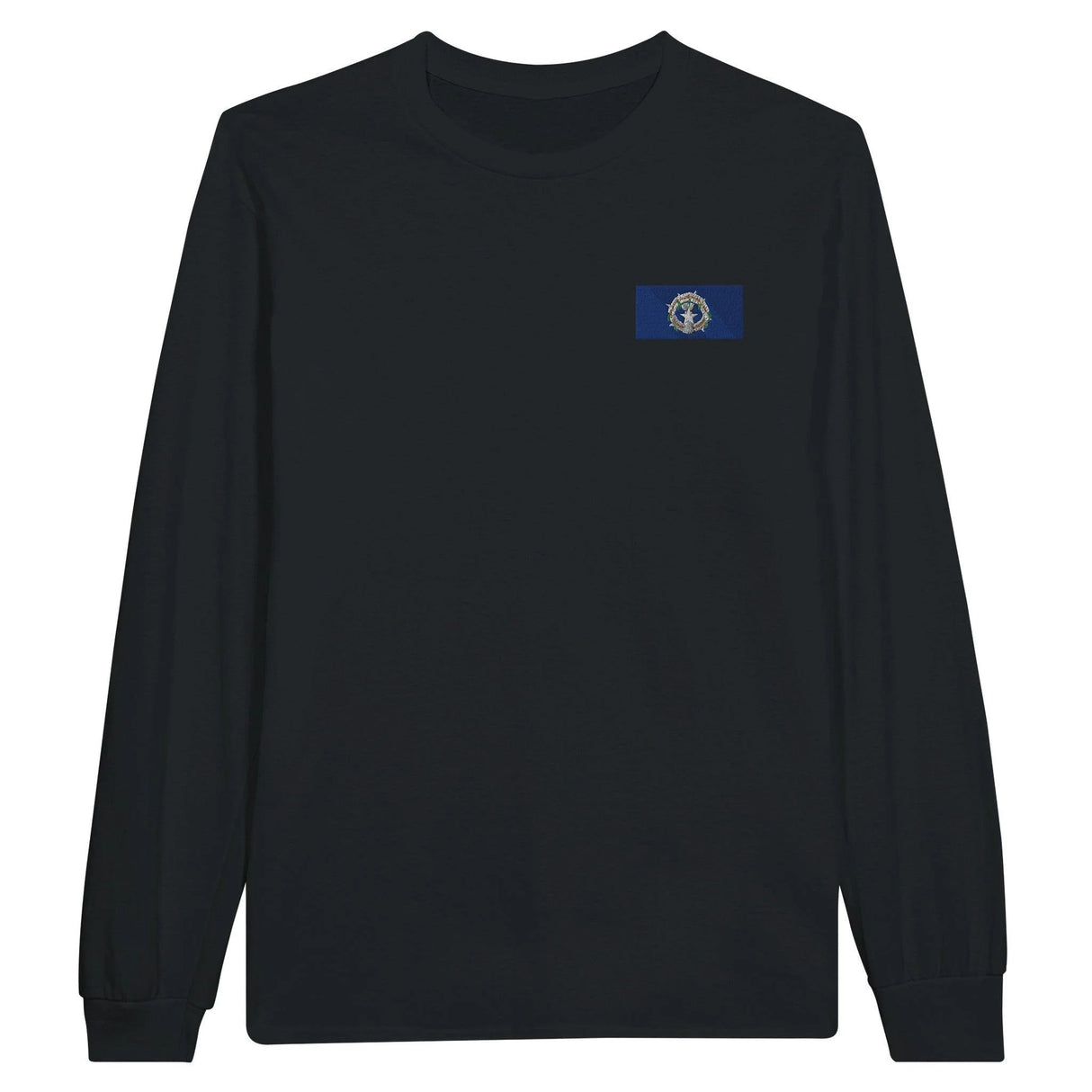 T-shirt manches longues îles mariannes broderie coton mélangé