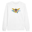 T-shirt manches longues îles vierges coton mélangé imprimé
