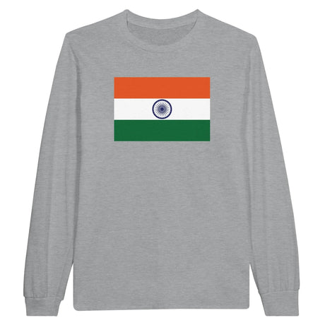 T-shirt manches longues inde coton mélangé douceur exceptionnelle