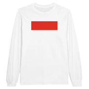 T-shirt manches longues indonésie coton mélangé imprimé