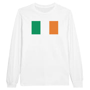 T-shirt manches longues irlande coton mélangé imprimé doux