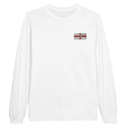 T-shirt manches longues irlande du nord broderie coton doux