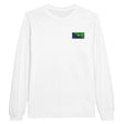 T-shirt manches longues l’île christmas broderie coton mélangé
