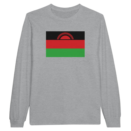 T-shirt manches longues malawi couleur coton mélangé doux