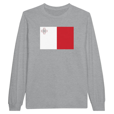 T-shirt manches longues malte coton mélangé douceur exceptionnelle