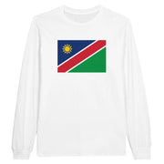 T-shirt manches longues namibie coton mélangé imprimé couleur