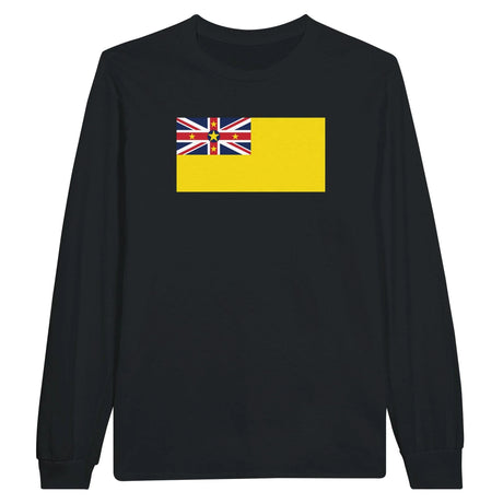 T-shirt manches longues niue couleur coton mélangé douce