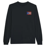 T-shirt manches longues porto rico coton mélangé broderie