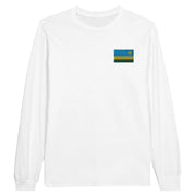 T-shirt manches longues rwanda broderie couleur coton doux
