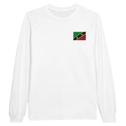 T-shirt manches longues saint-christophe broderie coton doux