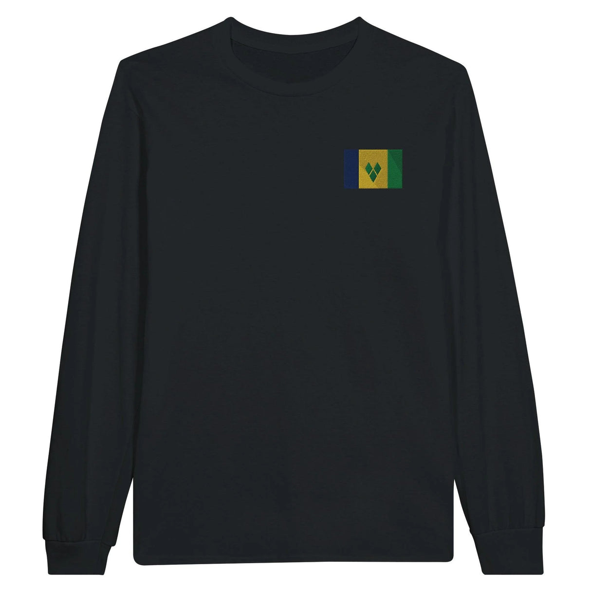 T-shirt manches longues saint-vincent broderie coton doux